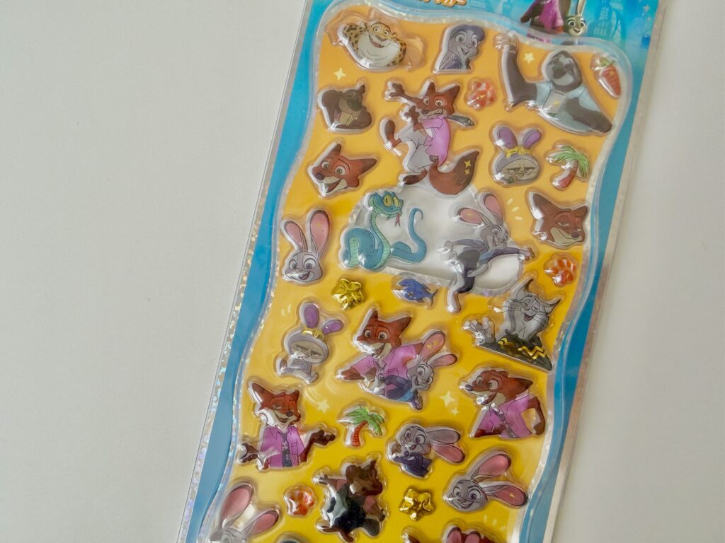 Zootopia プチドロップステッカー|ジュディ・ニック・クロウハウザーがデザインされた立体ぷっくりシール