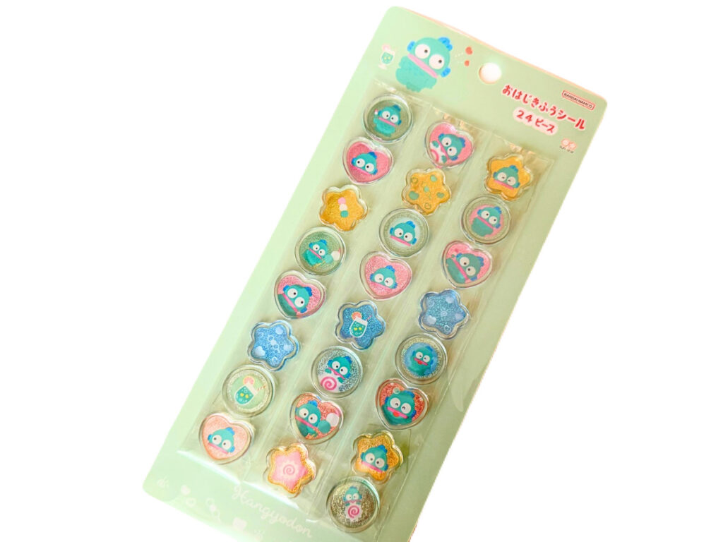 サンリオのおはじき風シール24ピース ハンギョドン デザイン