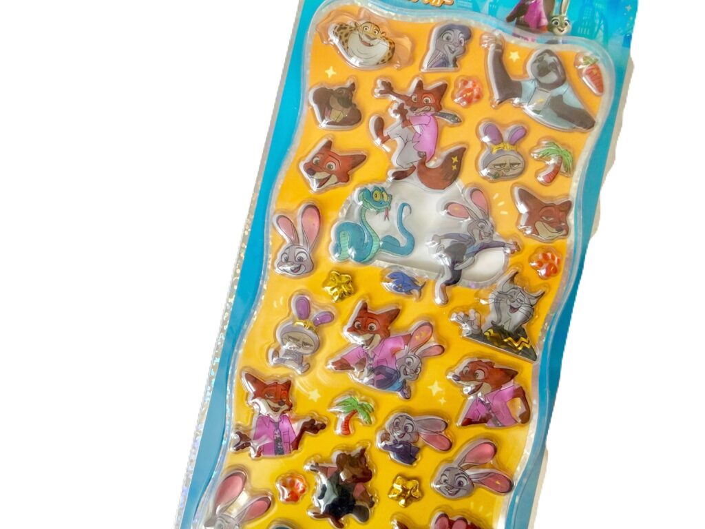 ズートピア2 プチドロップステッカー 黄色背景デザイン