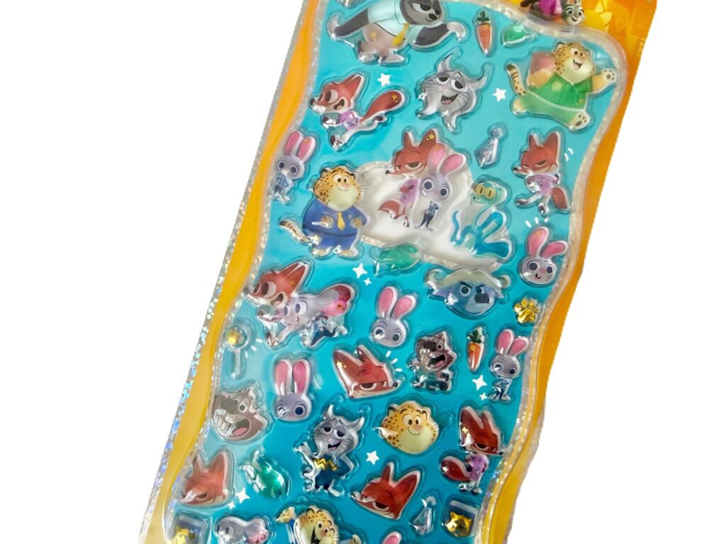 ズートピア2 プチドロップステッカー 青色背景 キャラクターアップ