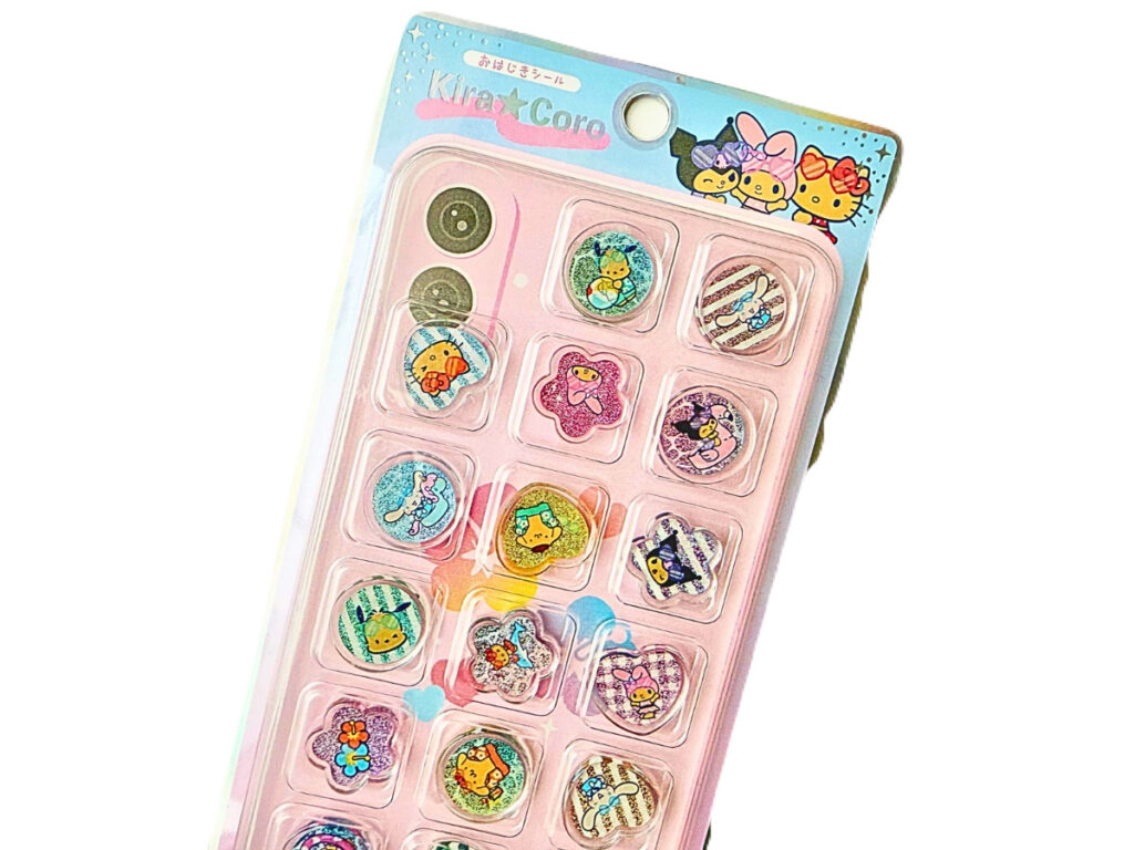 Kira☆Coro サンリオ おはじきシール ぷっくり 立体 デザイン