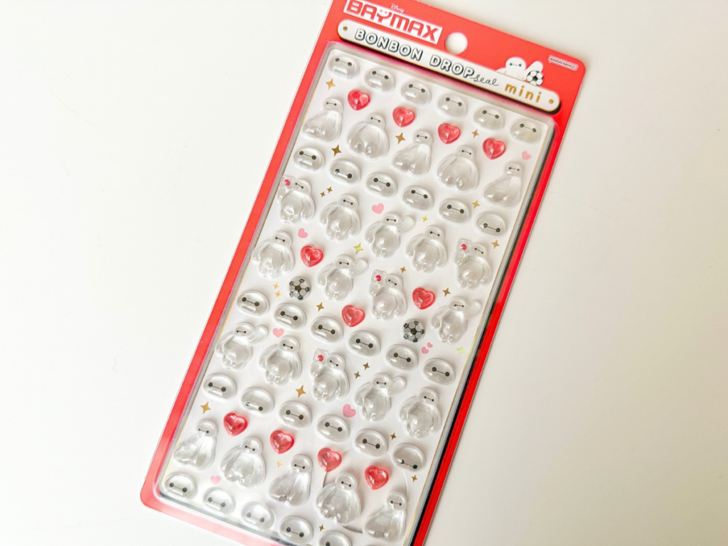 12月24日にキディランドで販売されていたディズニー「ベイマックス」のボンボンドロップシールミニ