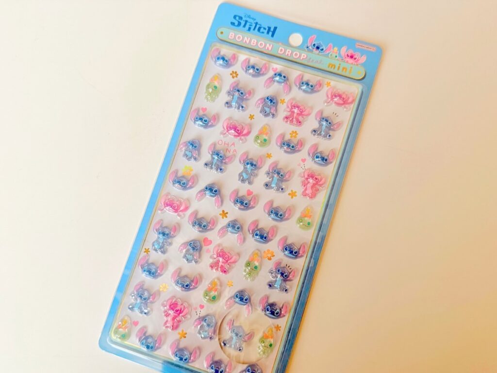 12月24日にキディランドで入荷していたディズニー「スティッチ」のボンボンドロップシールミニ