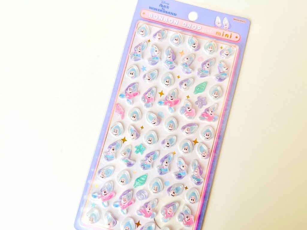 12月24日にキディランドで入荷していたディズニー「ふしぎの国のアリス」ヤングオイスターのボンボンドロップシールミニ