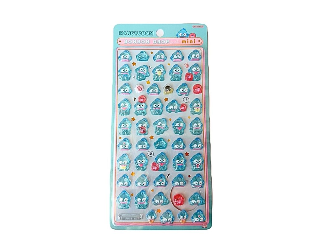 Hangyodon Bonbon Drop Stickers Mini with puffy 3D glossy stickers
