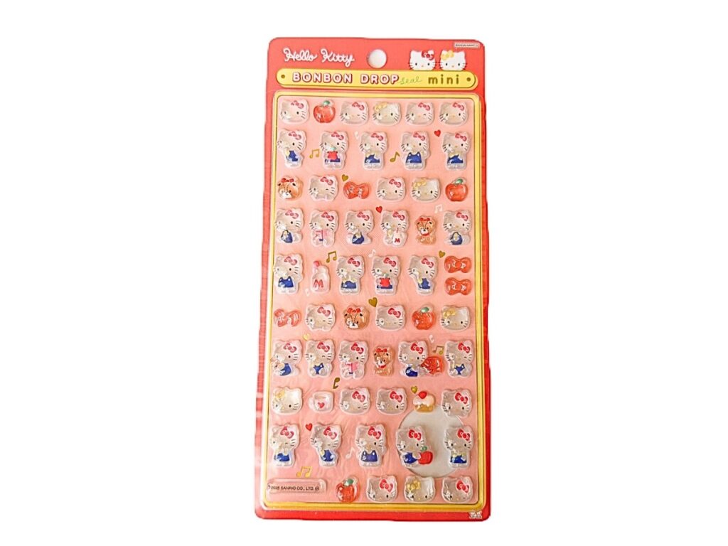 Hello Kitty Bonbon Drop Stickers Mini red version with puffy 3D design