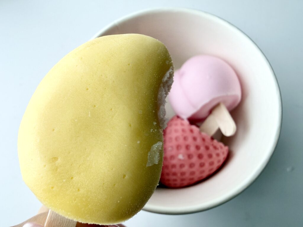 3Dフルーツポップスのりんご味アップ写真