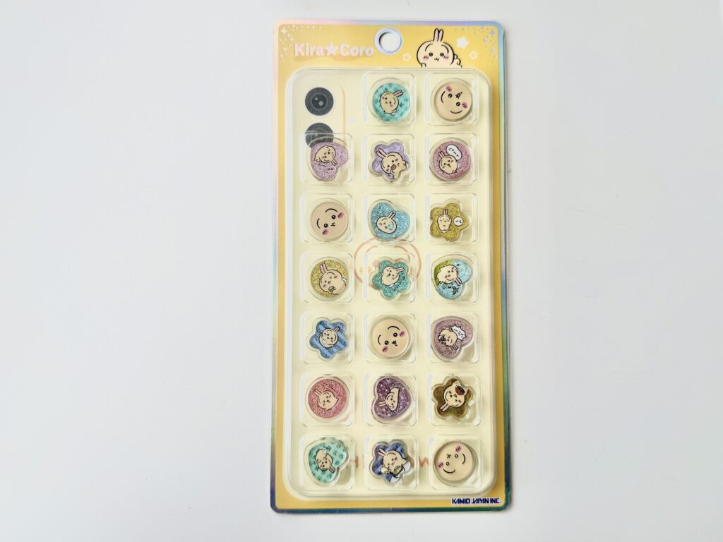 ちいかわ KIRACOROおはじきシール うさぎ デザイン 黄色