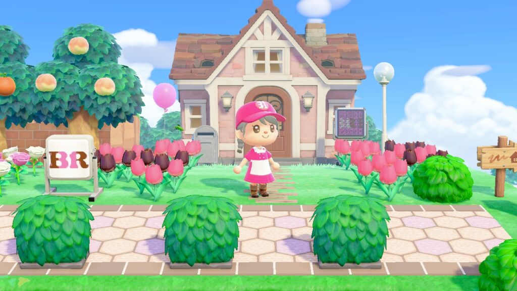 サーティワンデザインの家と庭（どうぶつの森）