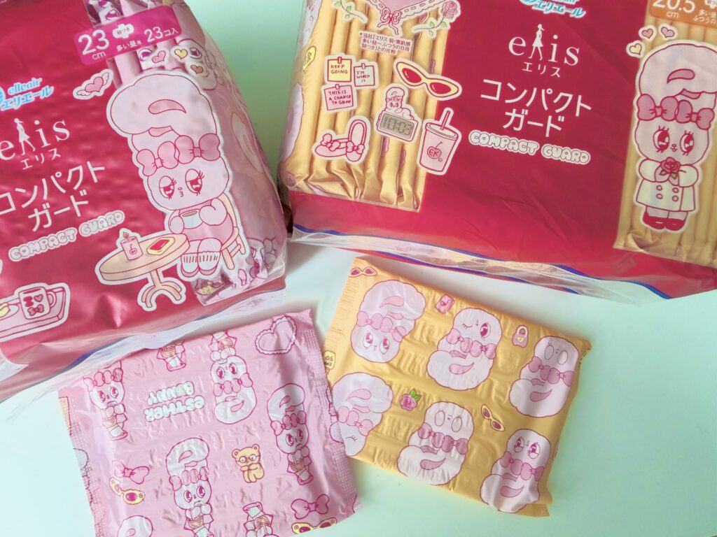 エスターバニー×エリス コラボナプキン パッケージと個包装デザイン一覧