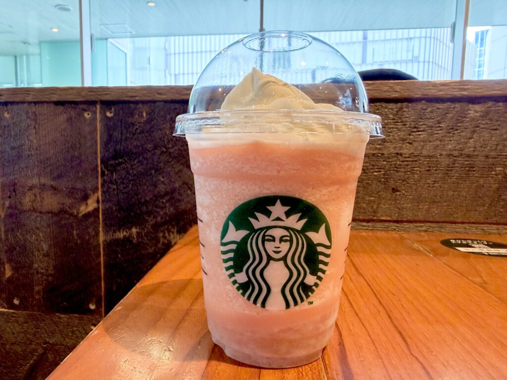 スタバ2026 ピーチ&ピーチ ミルク フラペチーノ 実食レビュー