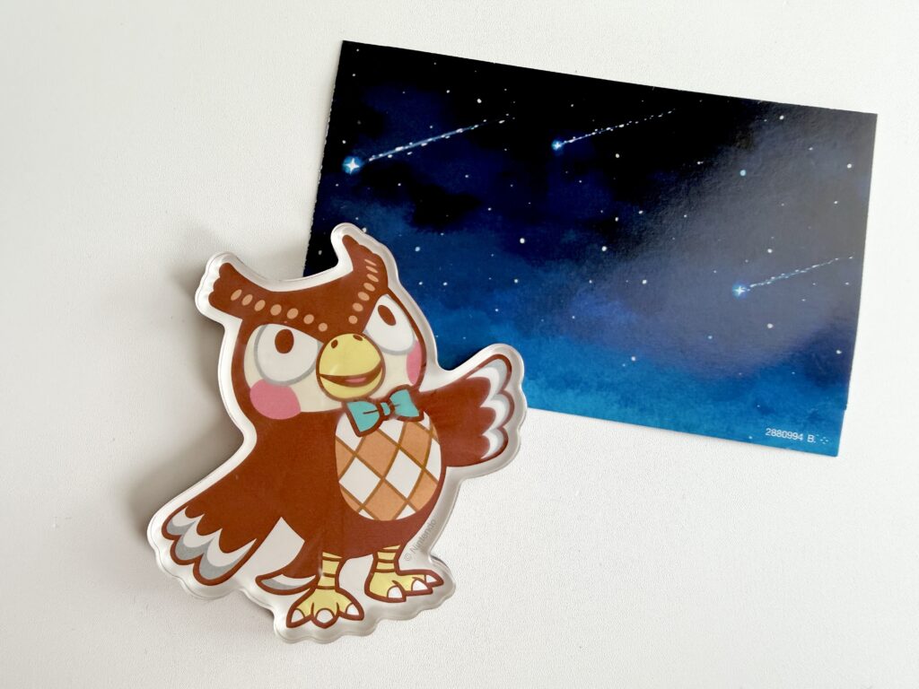 どうぶつの森 キャラマグネッツで出たフータと星空のメモカード