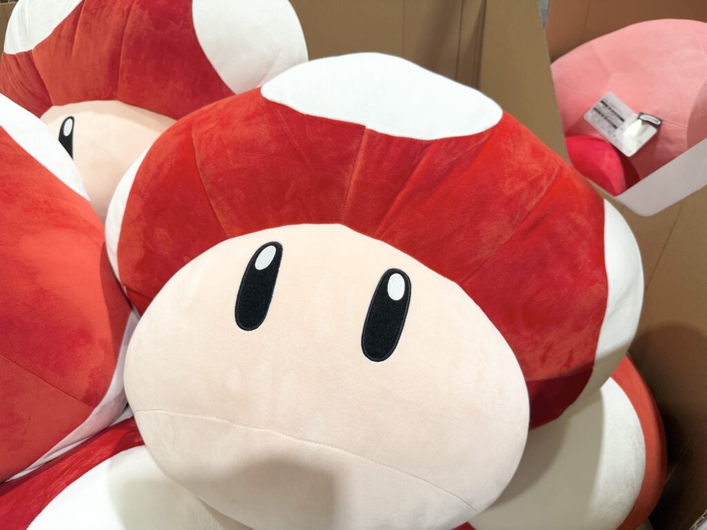 コストコのマリオカート ダッシュキノコ超特大ぬいぐるみ60cm