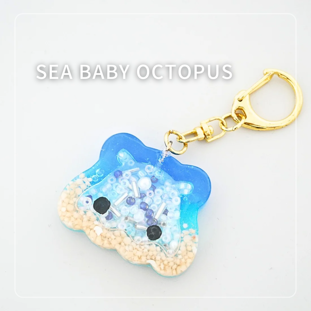 Sea Baby Octopus Resin Key Holder