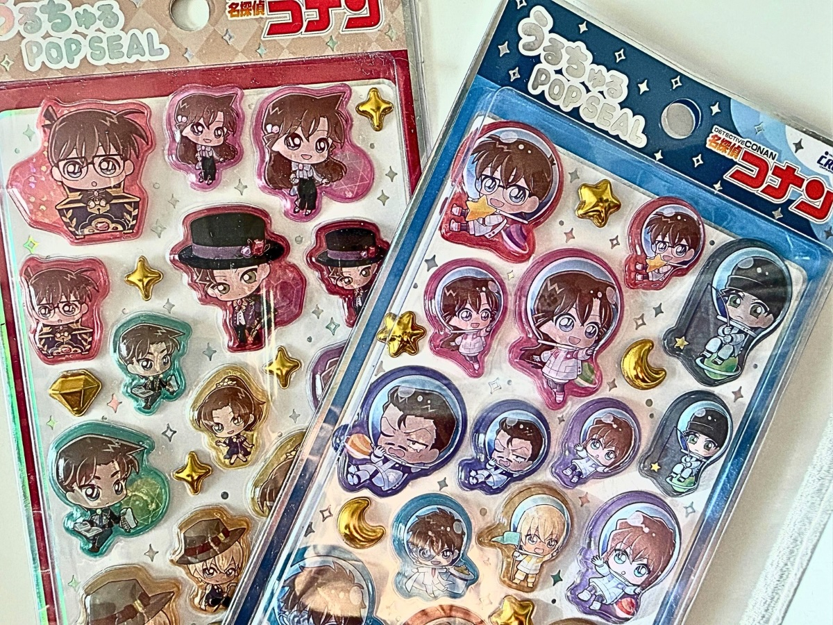 名探偵コナン うるちゅるPOP SEAL 入荷情報 赤青2種パッケージ比較